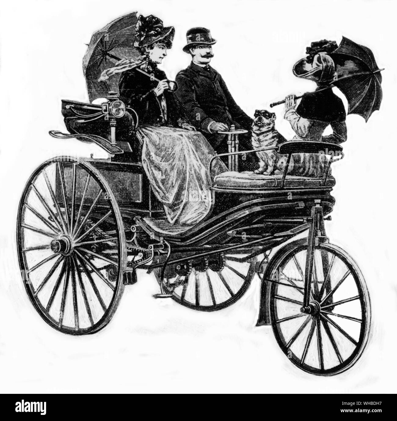 Daimler Benz - September 1888. Stockfoto