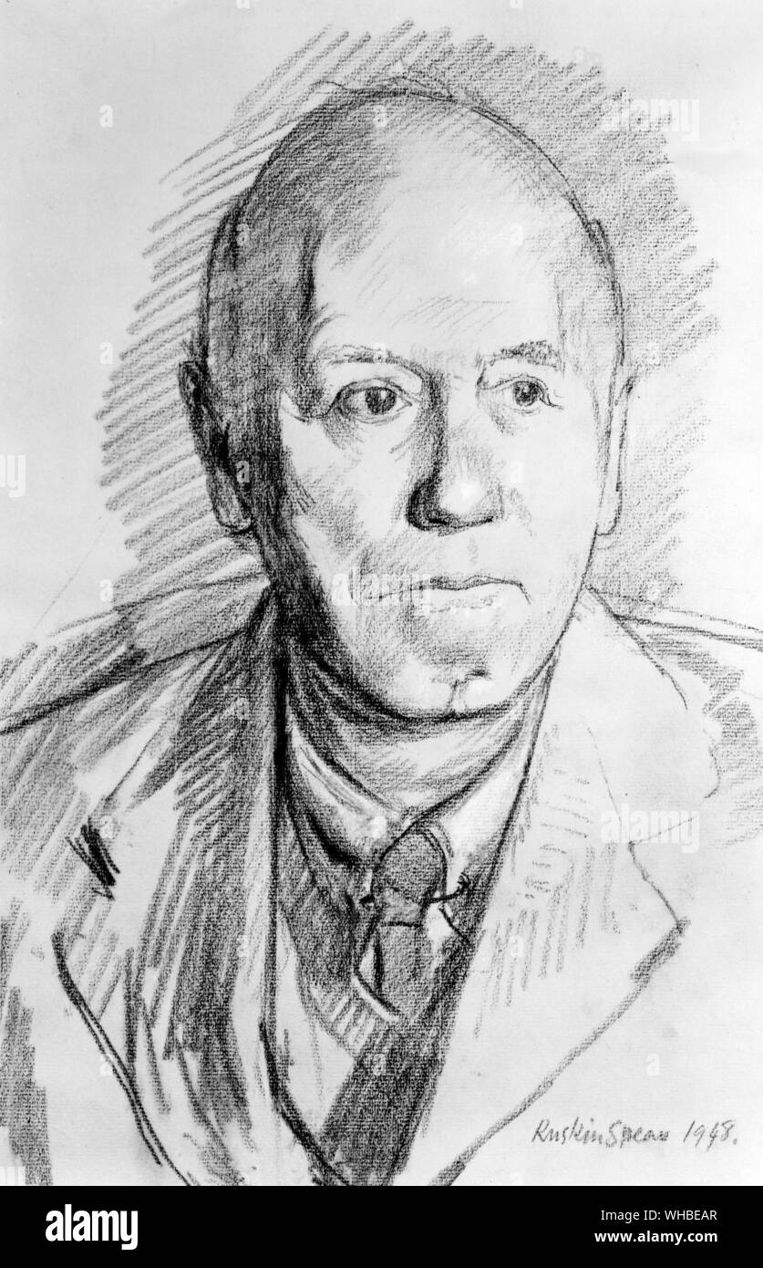 Charlie Dunbar Broad 1887-1971). Philosoph. Englisch epistemologe, Historiker der Philosophie, Philosoph der Wissenschaft, Moral Philosoph und Schriftsteller auf die philosophischen Aspekte der psychischen Forschung. Stockfoto