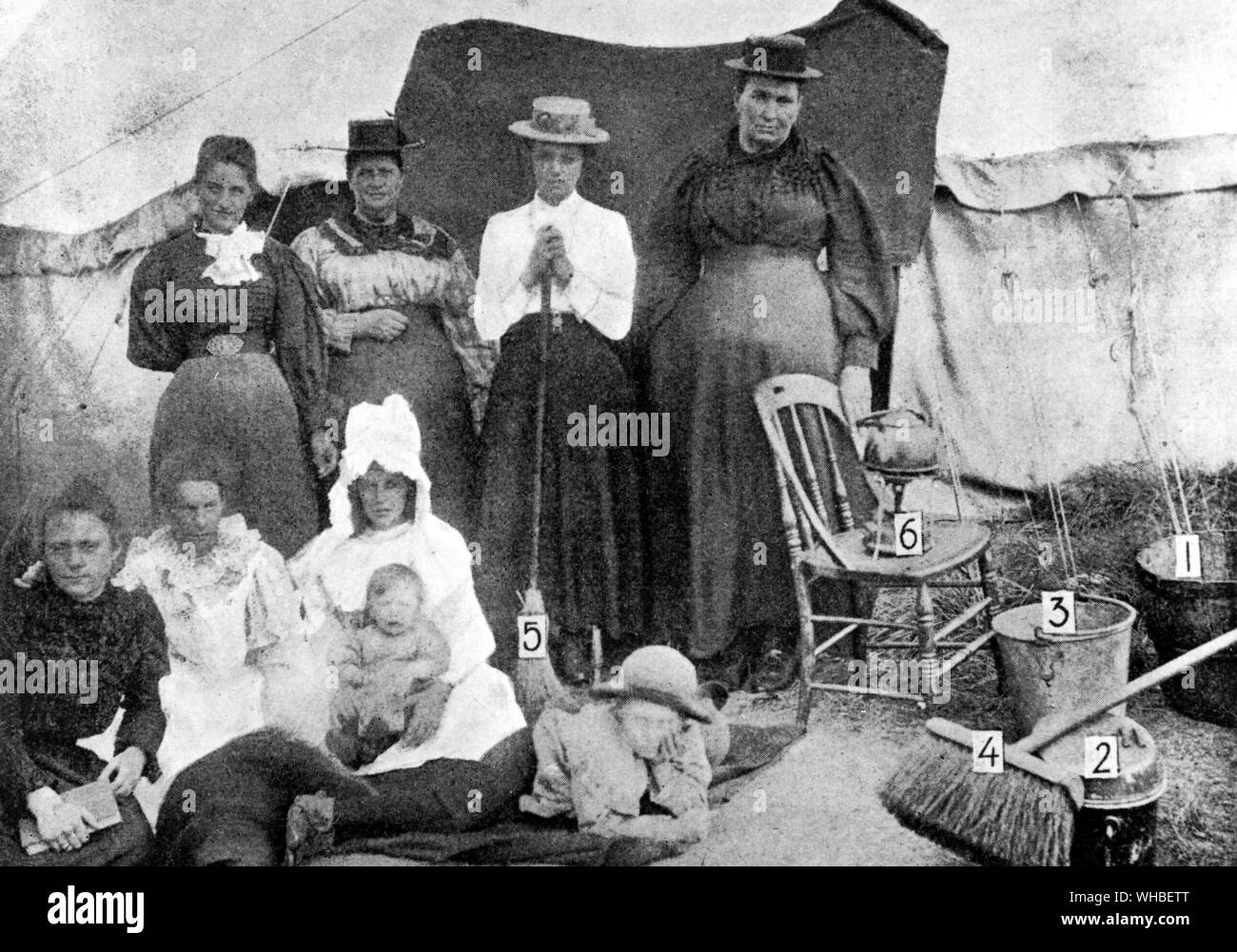 Edwardians - 19. Jahrhundert Kriegsführung. Stockfoto