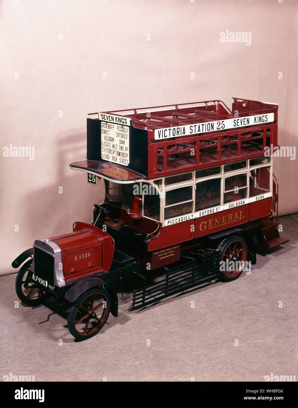 Modell des Typs B Omnibus Stockfoto