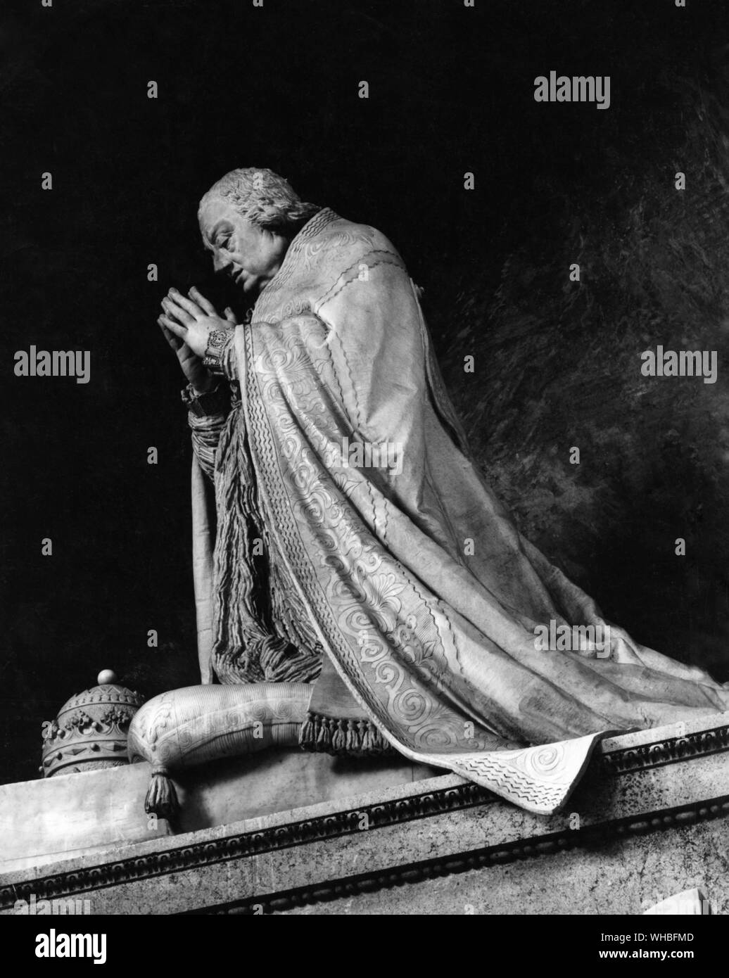 Clemens XIII in St. Peter von Canova Stockfoto