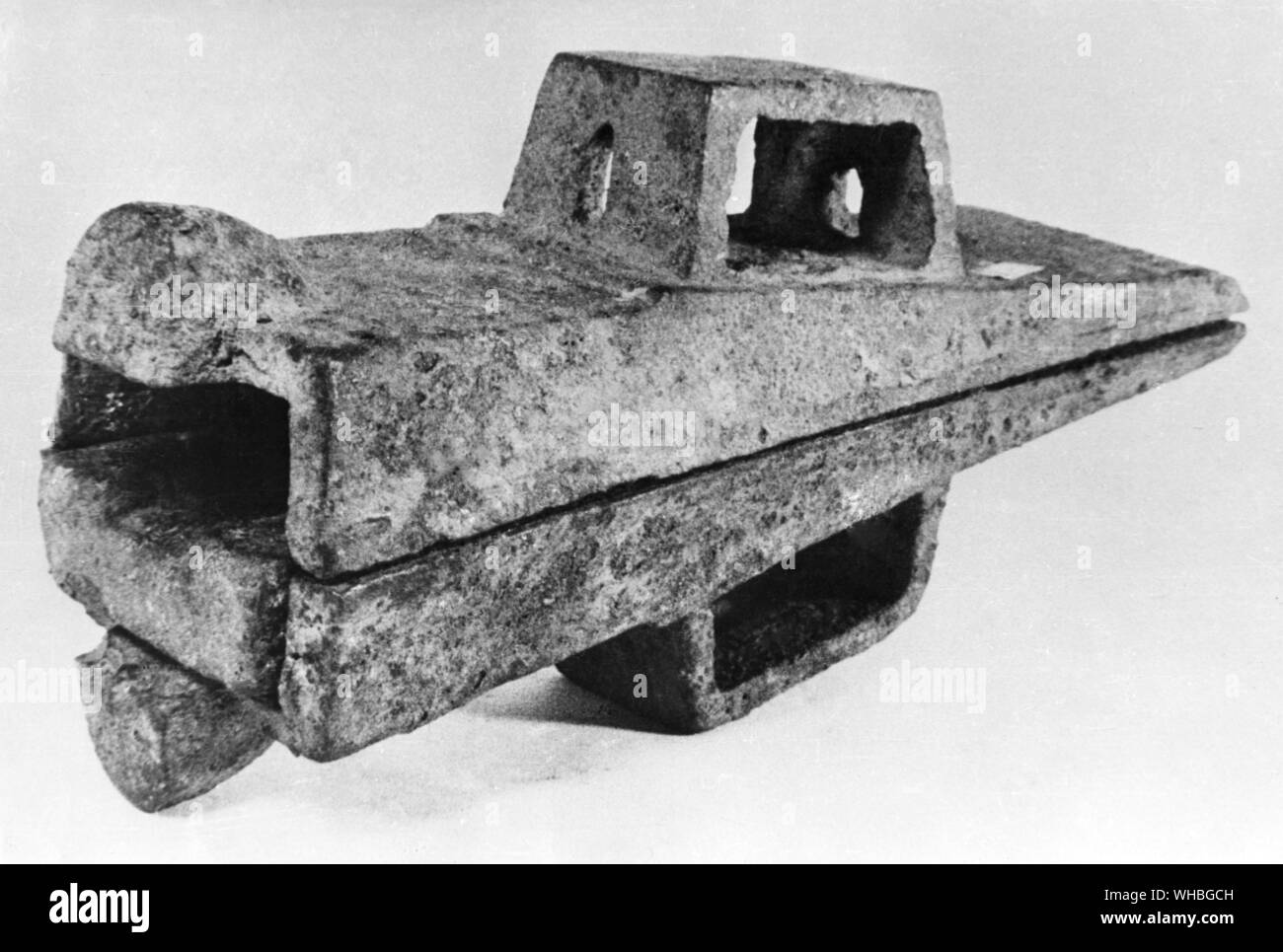Bügeleisen Form für Bronze ax sind von Hsing Herz-lungen-Hsien wahrscheinlich 5 Prozent BC Stockfoto