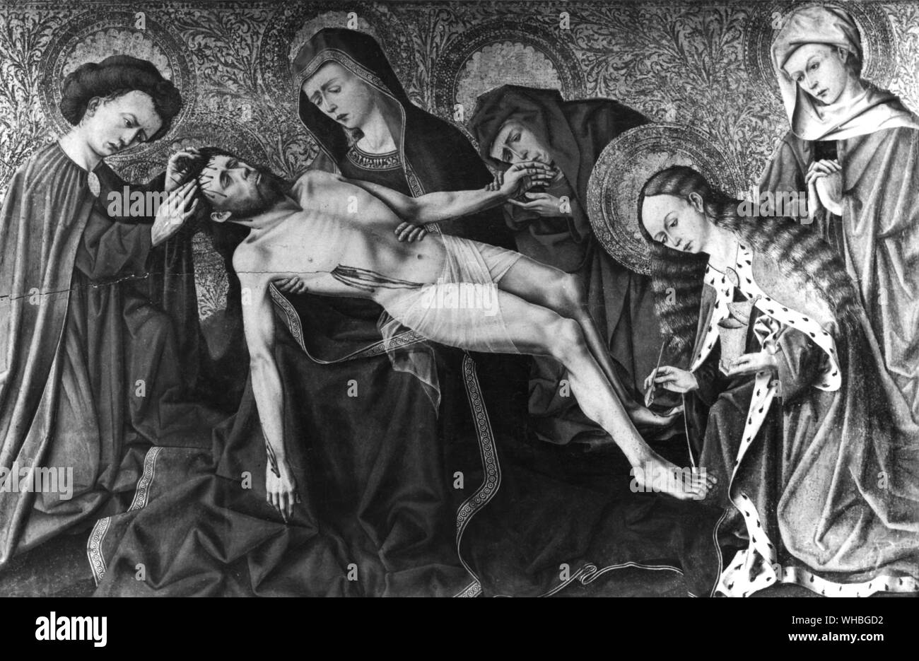 Pieta aus dem Pflegeheim von Tarascon Öl auf Leinwand Stockfoto