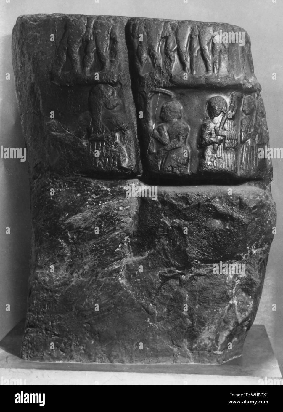 Susa: Stele von Sargon von Akkad Stockfoto