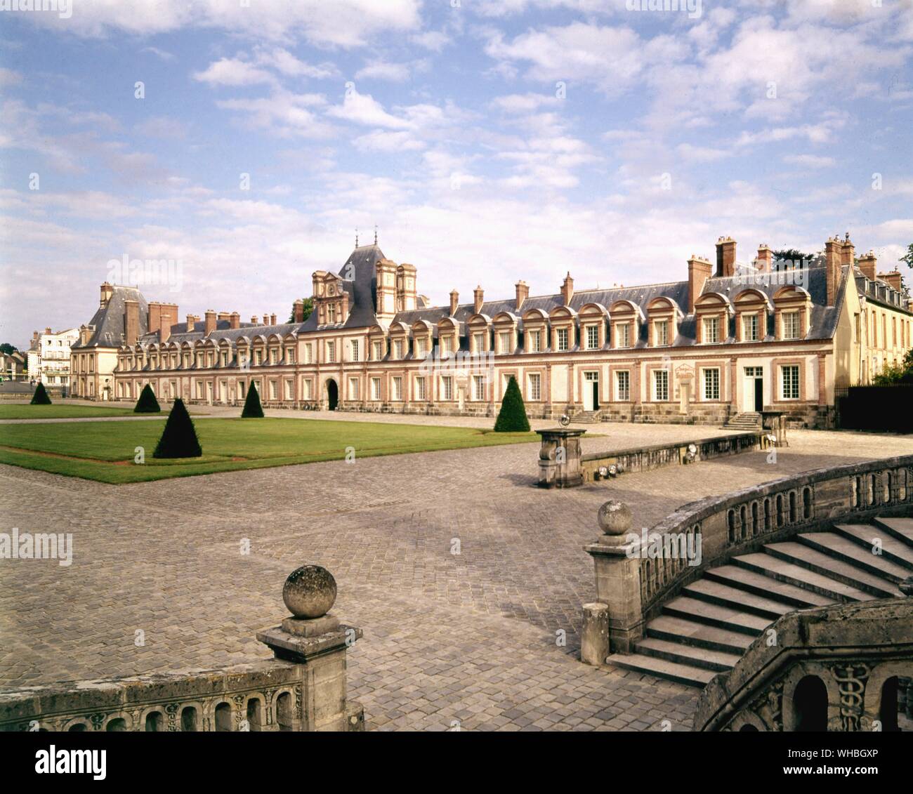 Fontainbleau - Francois I Cordes Adieux - Château de Fontainebleau ist eine große Burg, wo die Renaissance in Frankreich von 1528 eingeführt wurde. Stockfoto