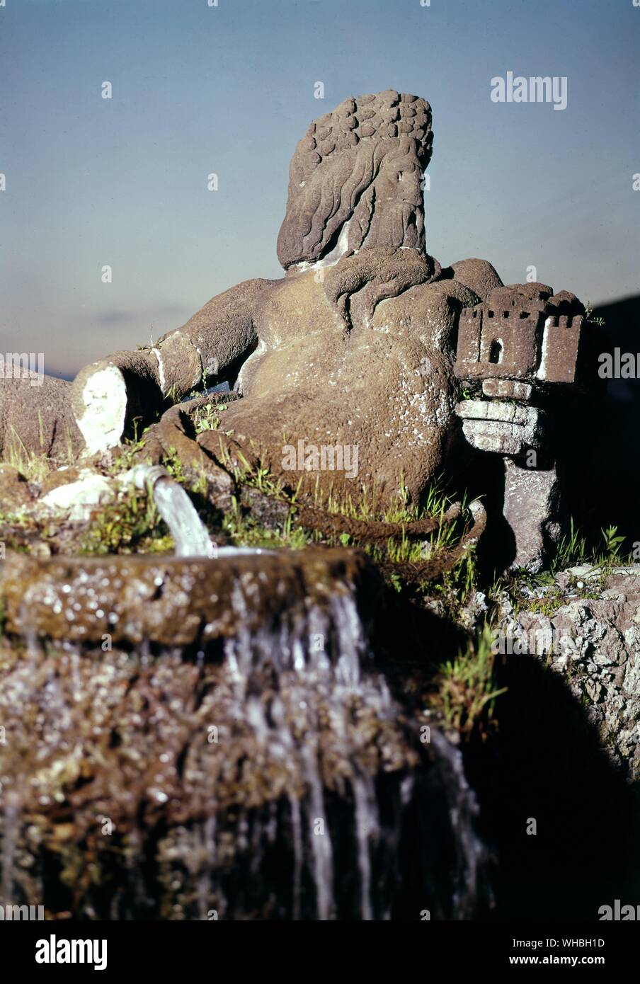 - Brunnen, Villa Doria Pamphili, Rom, Italien. Stockfoto