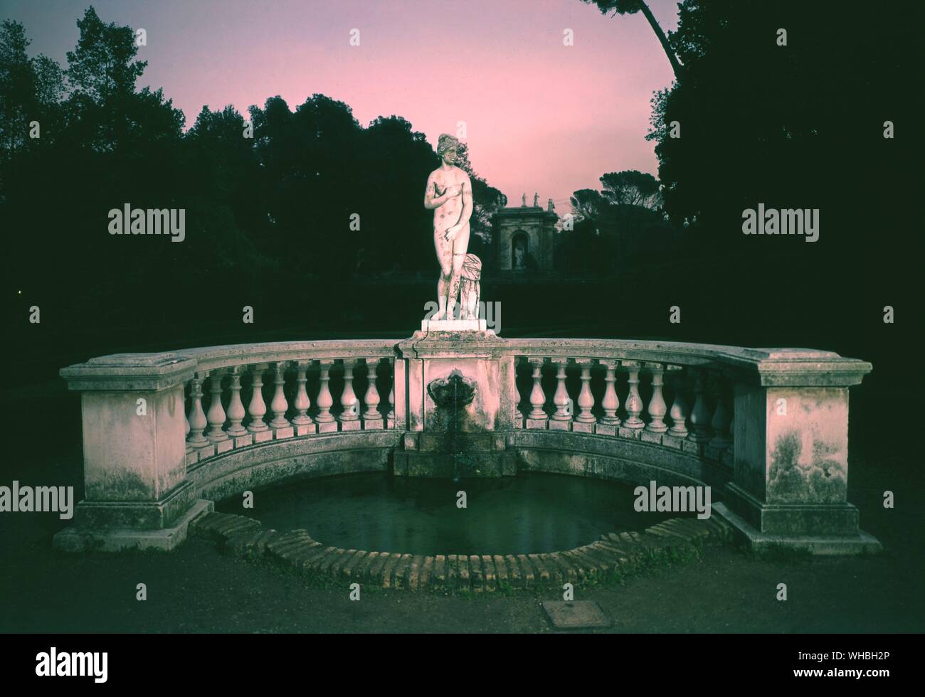 Die Venus Brunnen, Villa in den Gärten der Villa