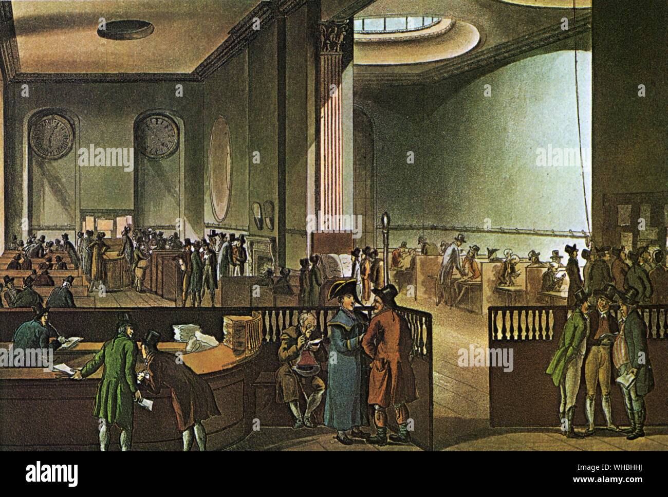 Die Zimmer im Lloyd's 1809 Stockfoto