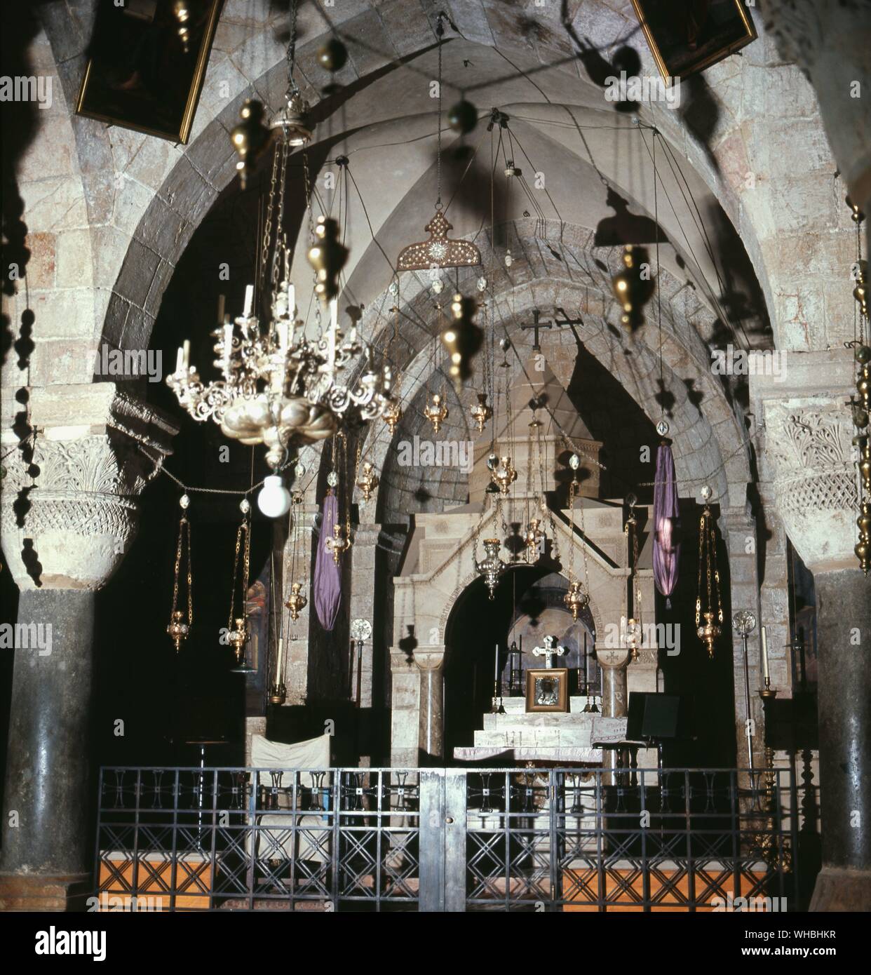 Kirche des Heiligen Grabes - Kapelle von St. Helena, innerhalb der Mauern der Altstadt von Jerusalem, Israel Stockfoto
