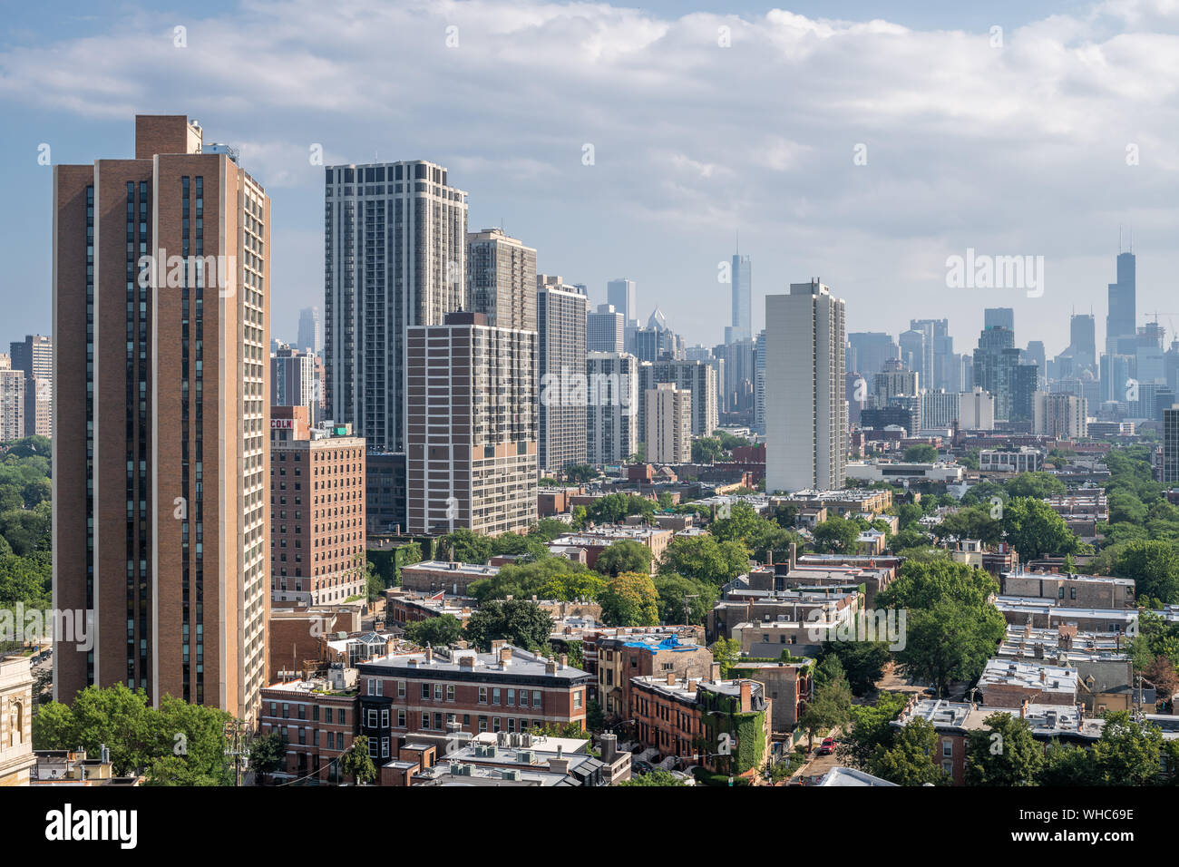 Luftaufnahme von Lincoln Park Stockfoto