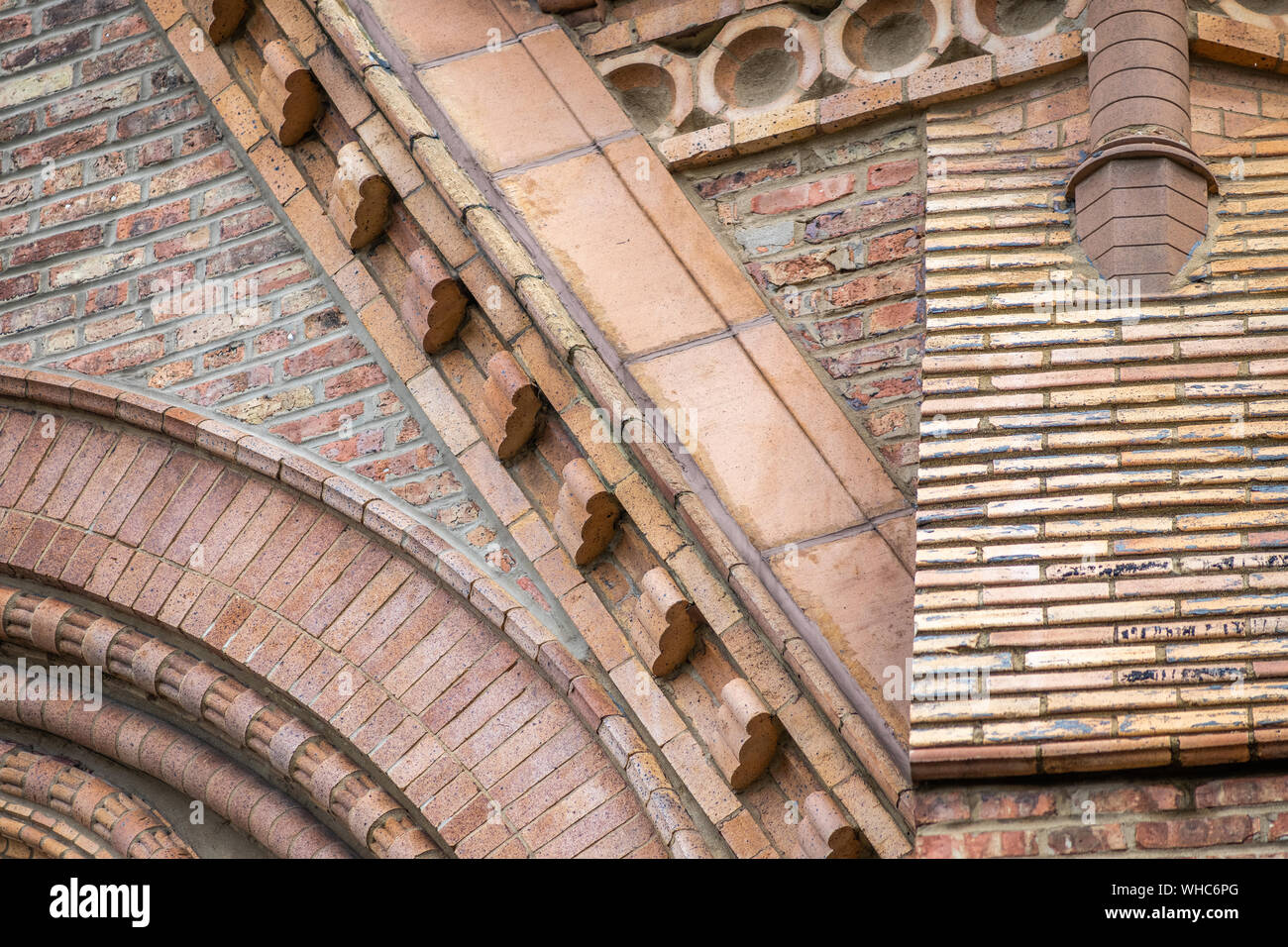 Äußere Detail der St. Paul's Kirche in Pilsen Stockfoto