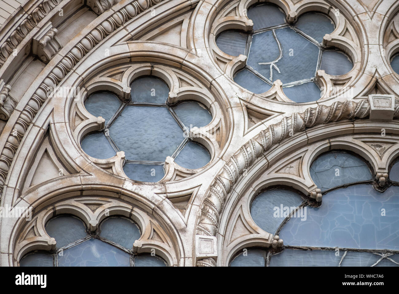 Äußere Detail der Kirche des hl. Adalbert in Pilsen Stockfoto