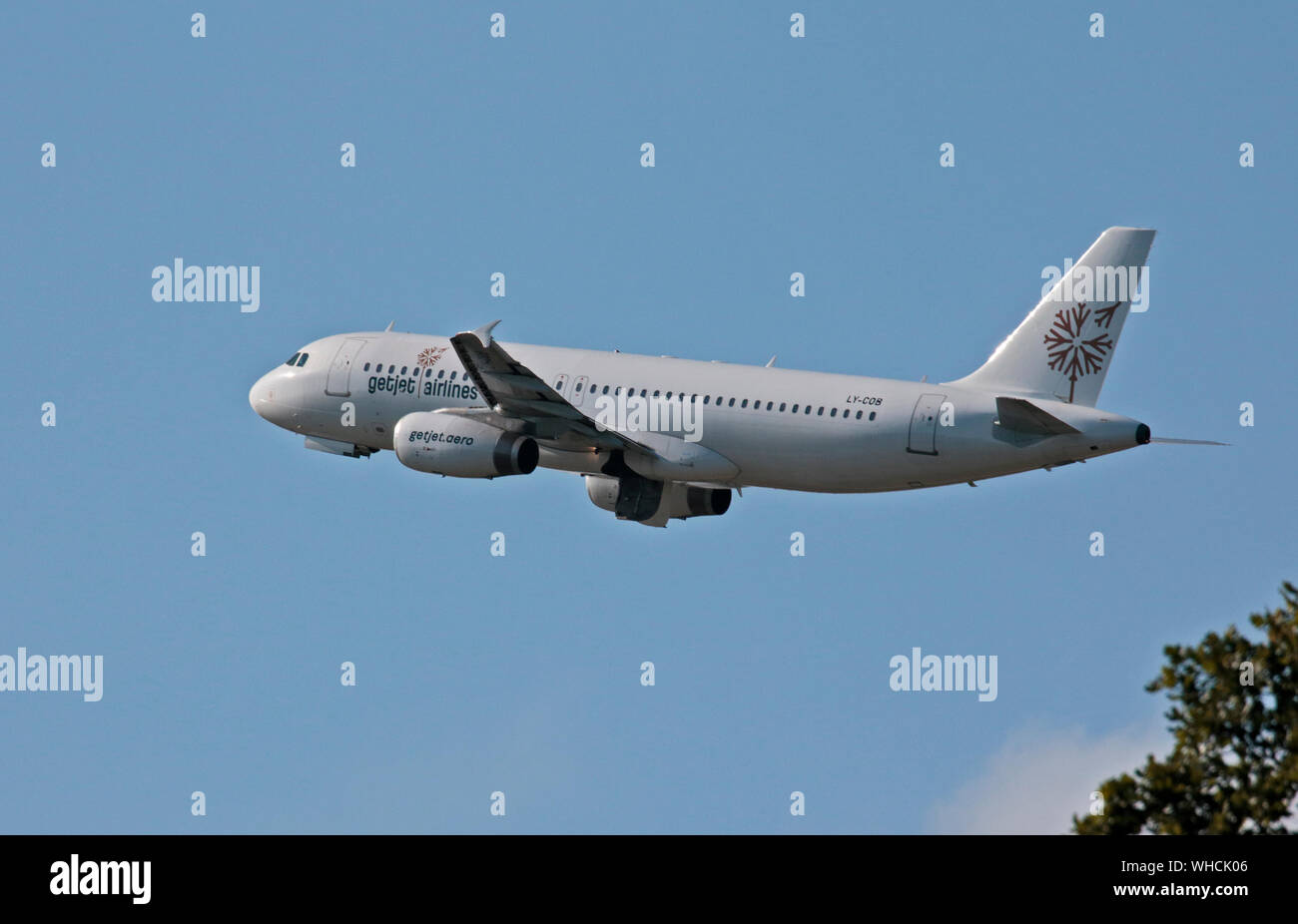 Getjet Airlines Airbus A320-200, Gatwick, GROSSBRITANNIEN Stockfoto