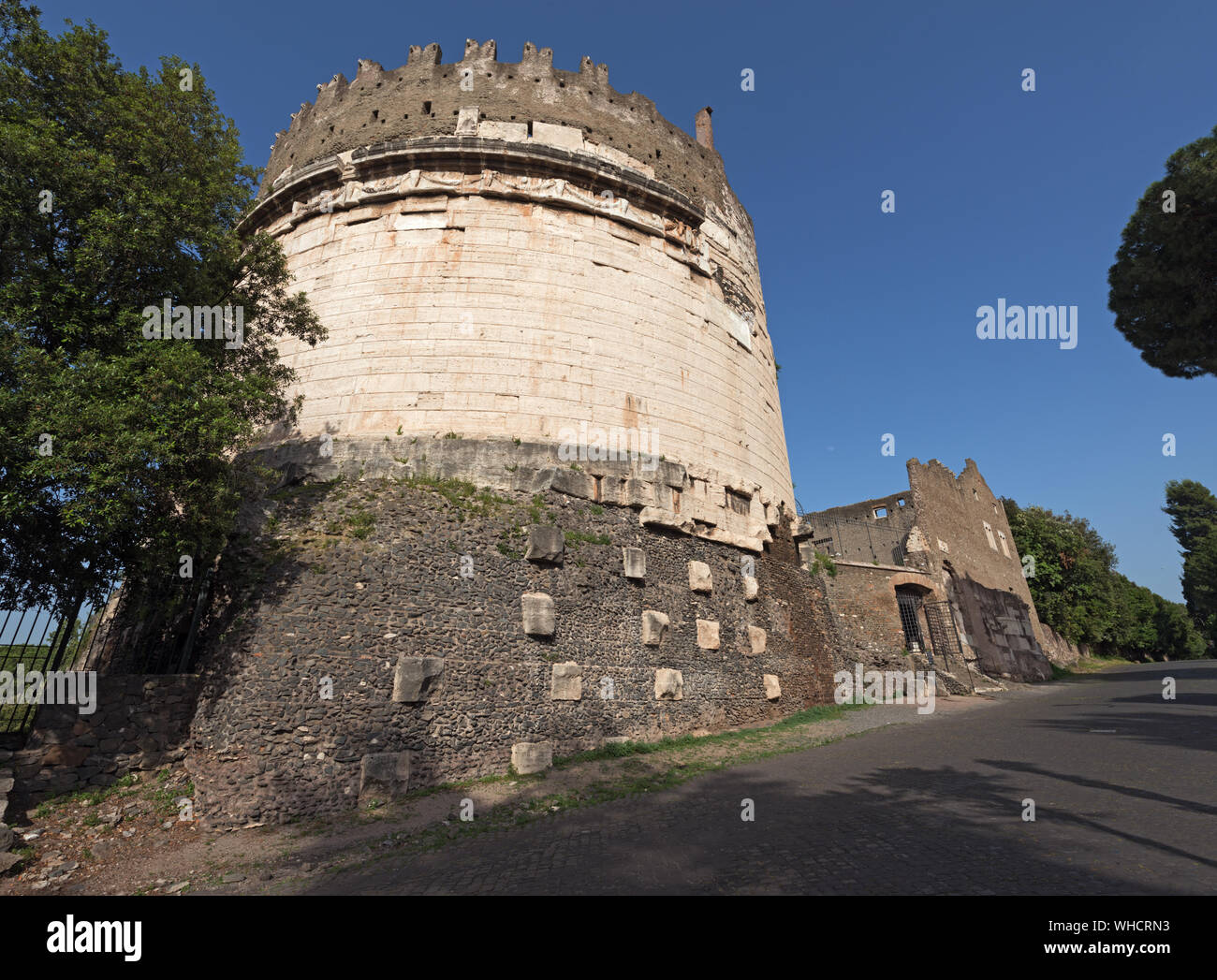 Grabmal der Caecilia Metella an Appian Way, Rom, Italien Stockfoto