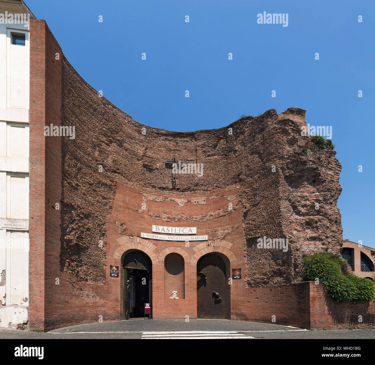 Die Basilika von St. Maria von den Engeln und den Märtyrern in Rom, Italien Stockfoto