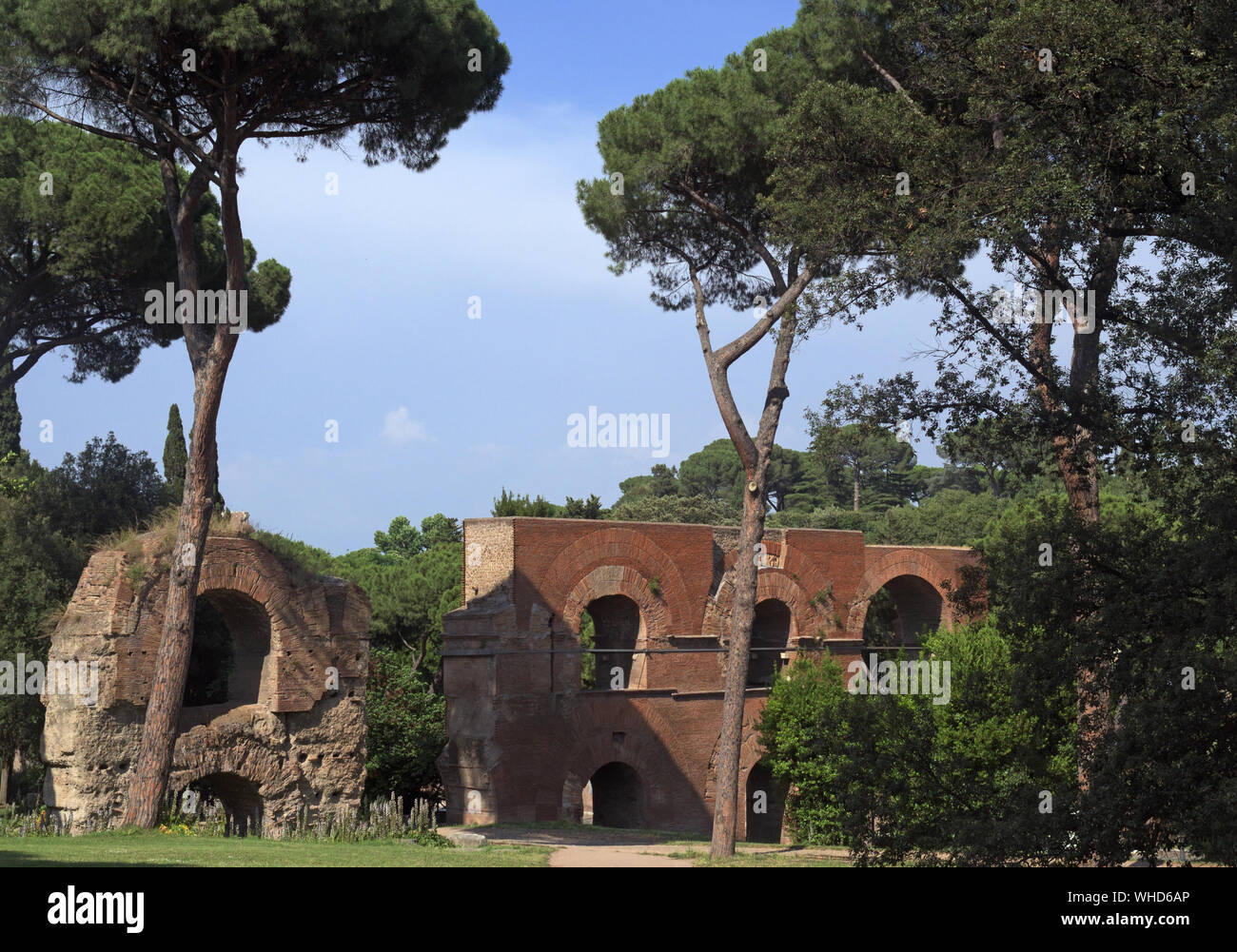 Aqua Claudia am Palatin, Rom Stockfoto