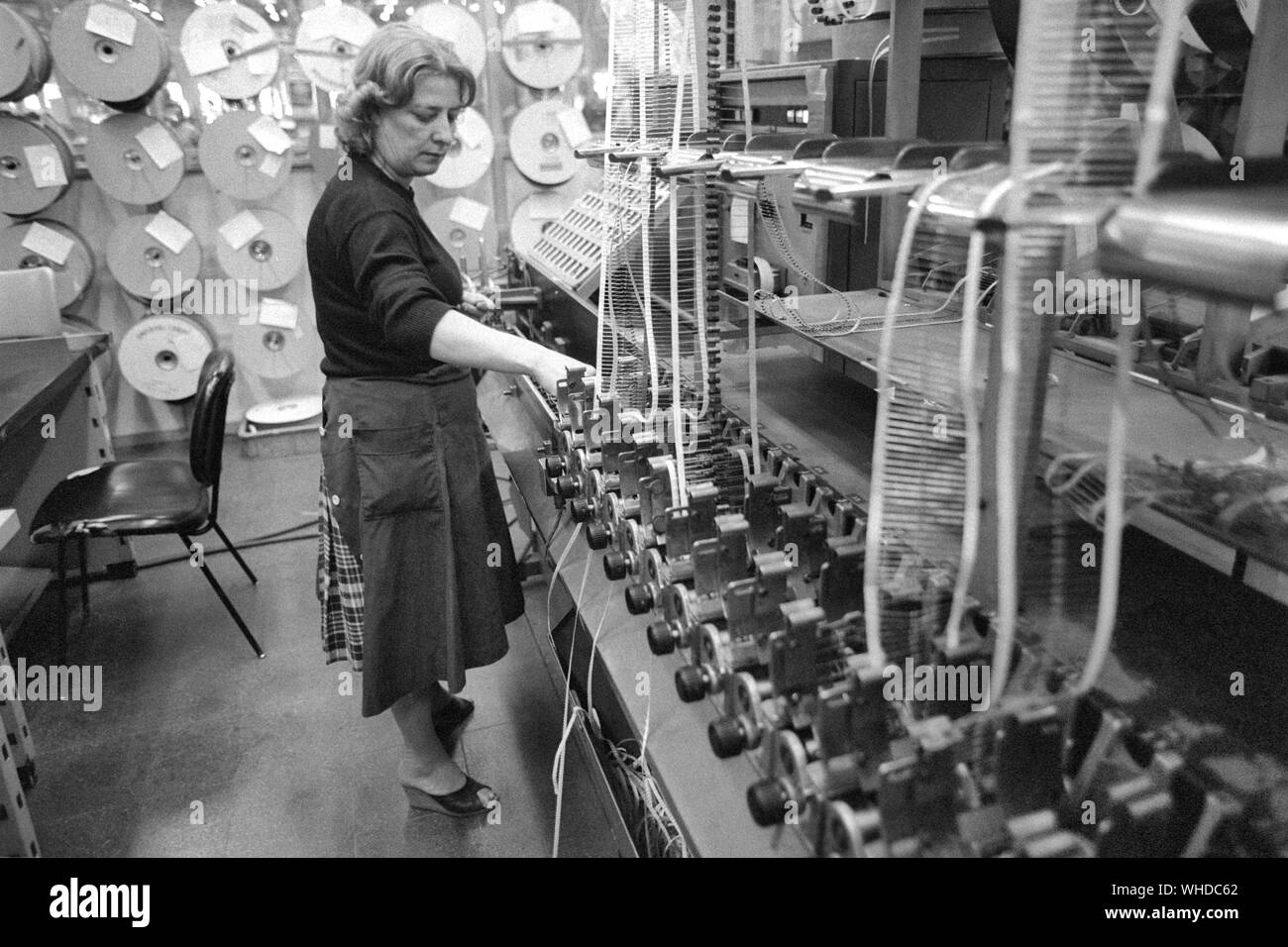 Olivetti in Ivrea (Italien), der Herstellung von Personal Computern (Jahr 1984) Stockfoto