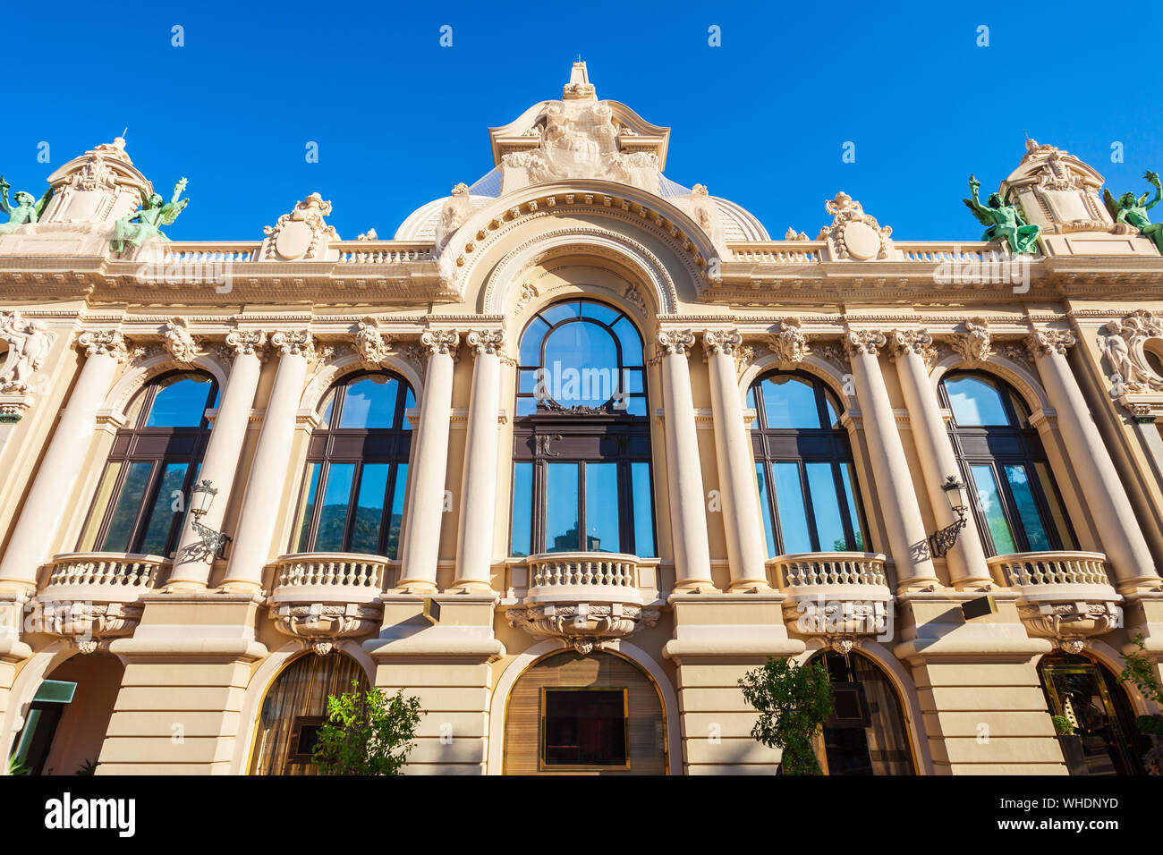 Klassischen Stil Gebäude an der Place Casino Platz in Monte Carlo in Monaco Stockfoto