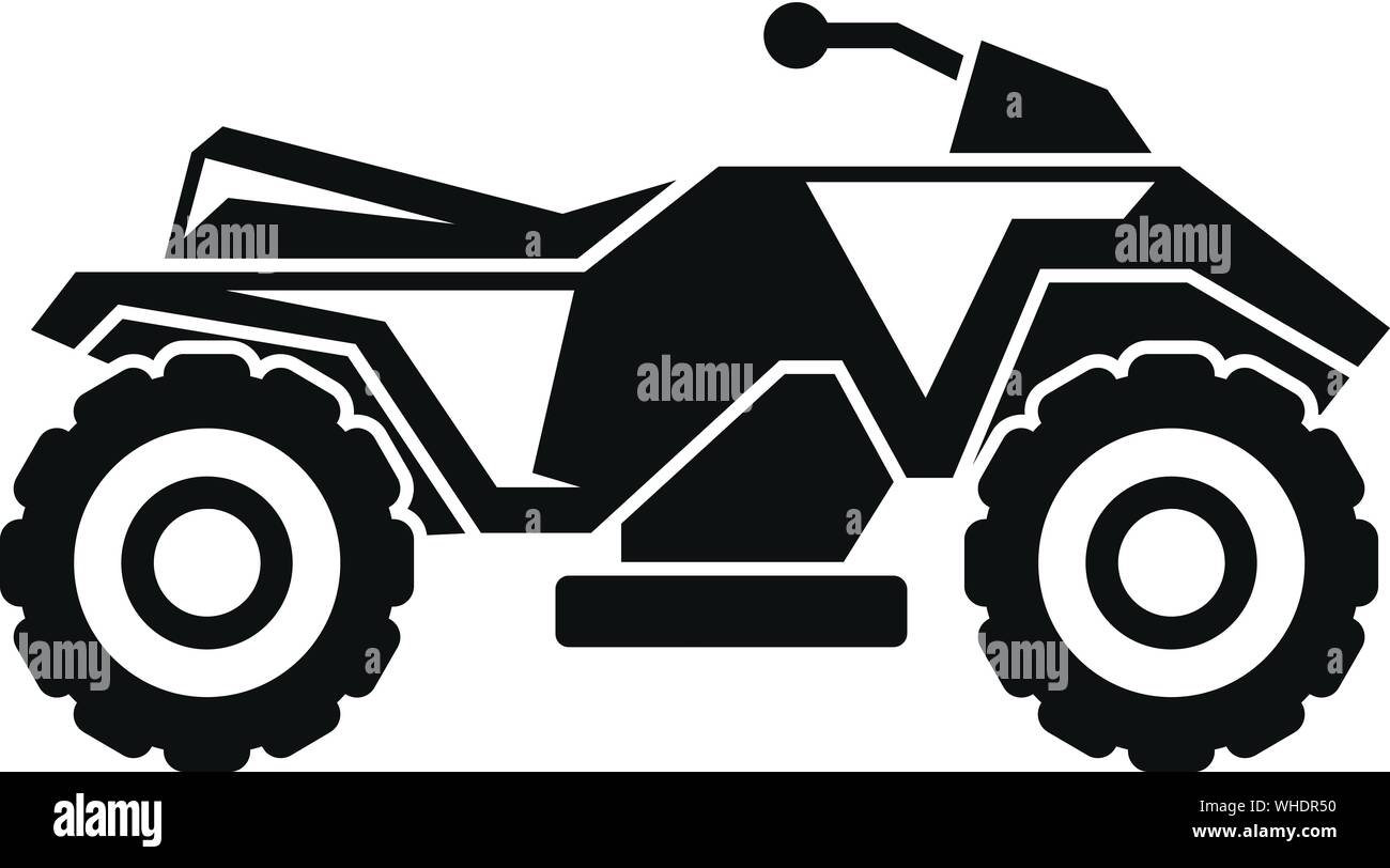 Extreme Quad Bike - Symbol. Einfache Abbildung: extreme quad bike Vektor Symbol für Web Design auf weißem Hintergrund Stock Vektor