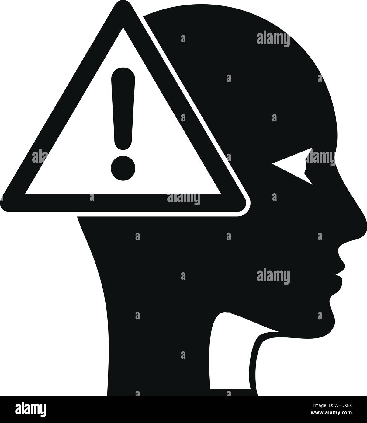 Alzheimers Krankheit Symbol. Einfache Abbildung der Alzheimers Krankheit vektor Symbol für Web Design auf weißem Hintergrund Stock Vektor