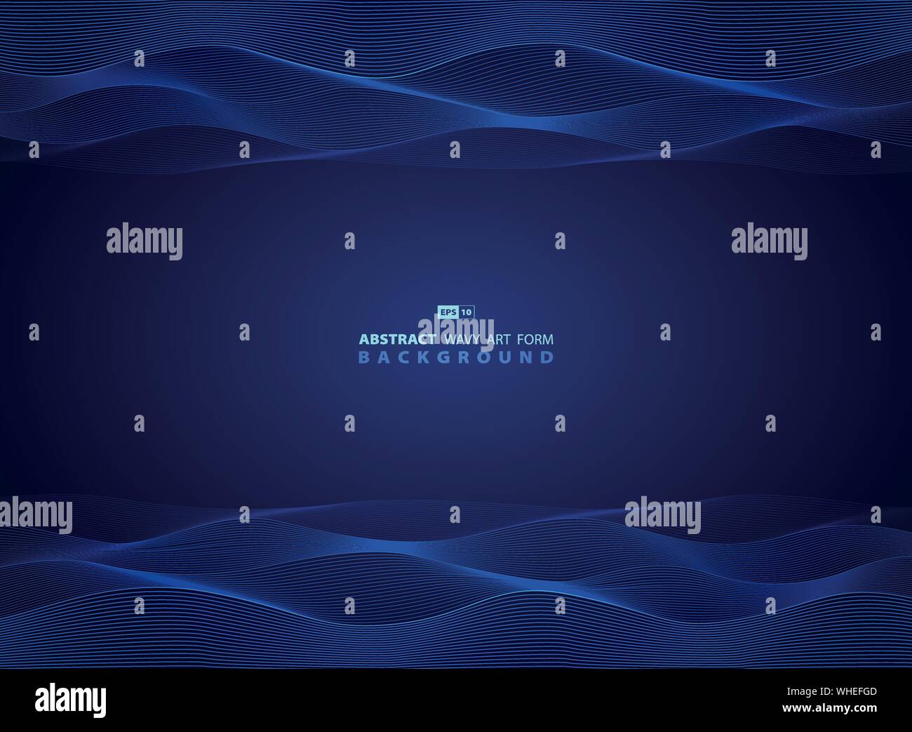 Abstrakt Blau Technik wellenförmige Design moderner Kunstwerke Vorlage. Verwenden Sie für Ad, Template Design, Dekoration, Drucken, Abdeckung, jährliche. illustration Vektor Stock Vektor