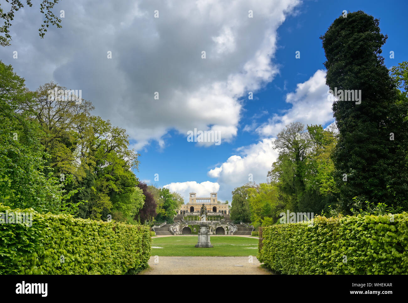 Die Orangerie im Park Sanssouci in Potsdam, Deutschland. Stockfoto