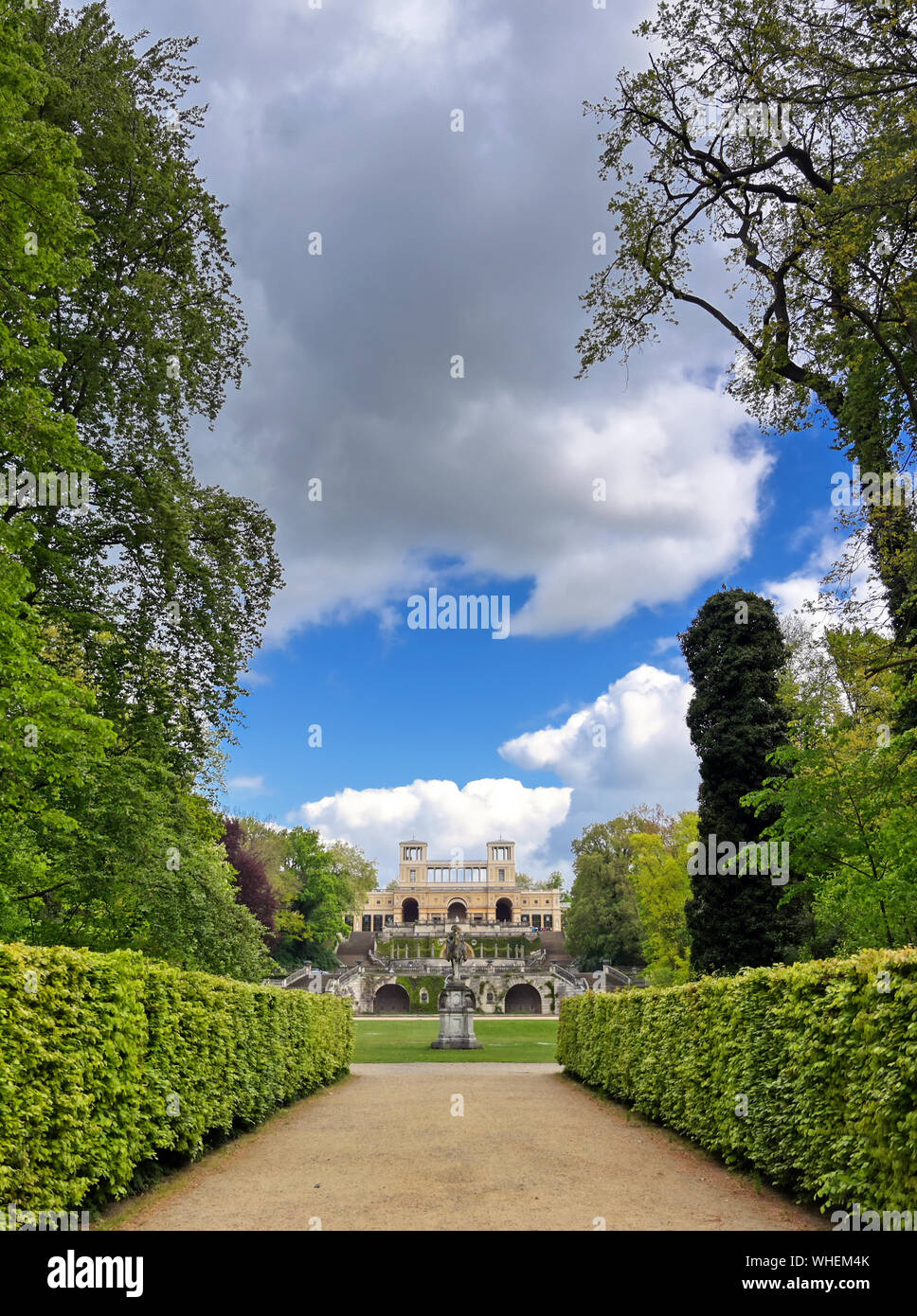 Die Orangerie im Park Sanssouci in Potsdam, Deutschland. Stockfoto