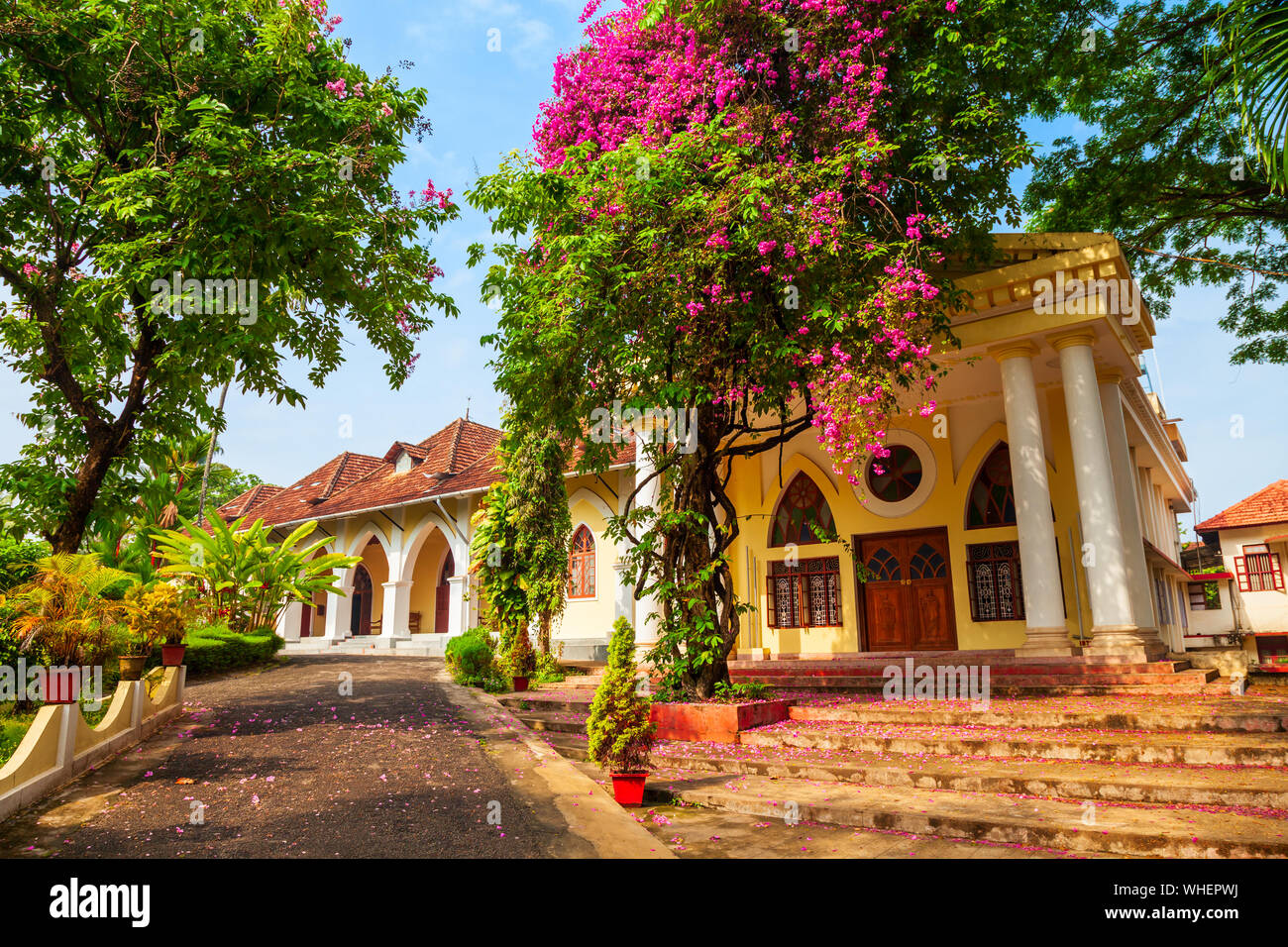 Die Indo-Museum oder Bischof Haus ist ein Museum in Fort Kochi in Cochin, Indien Stockfoto