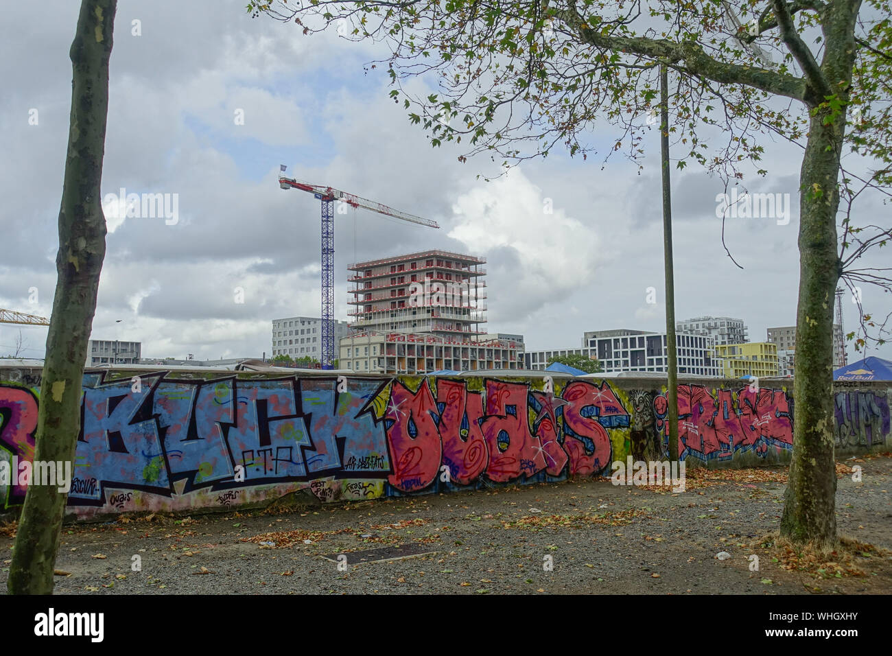 Nantes, Stadterweiterungsgebiet Ile de Nantes - Nantes, Entwicklung für die Region Ile de Nantes Stockfoto