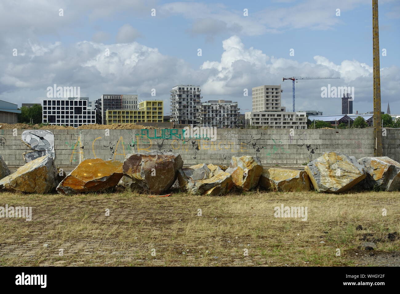 Nantes, Stadterweiterungsgebiet Ile de Nantes - Nantes, Entwicklung für die Region Ile de Nantes Stockfoto