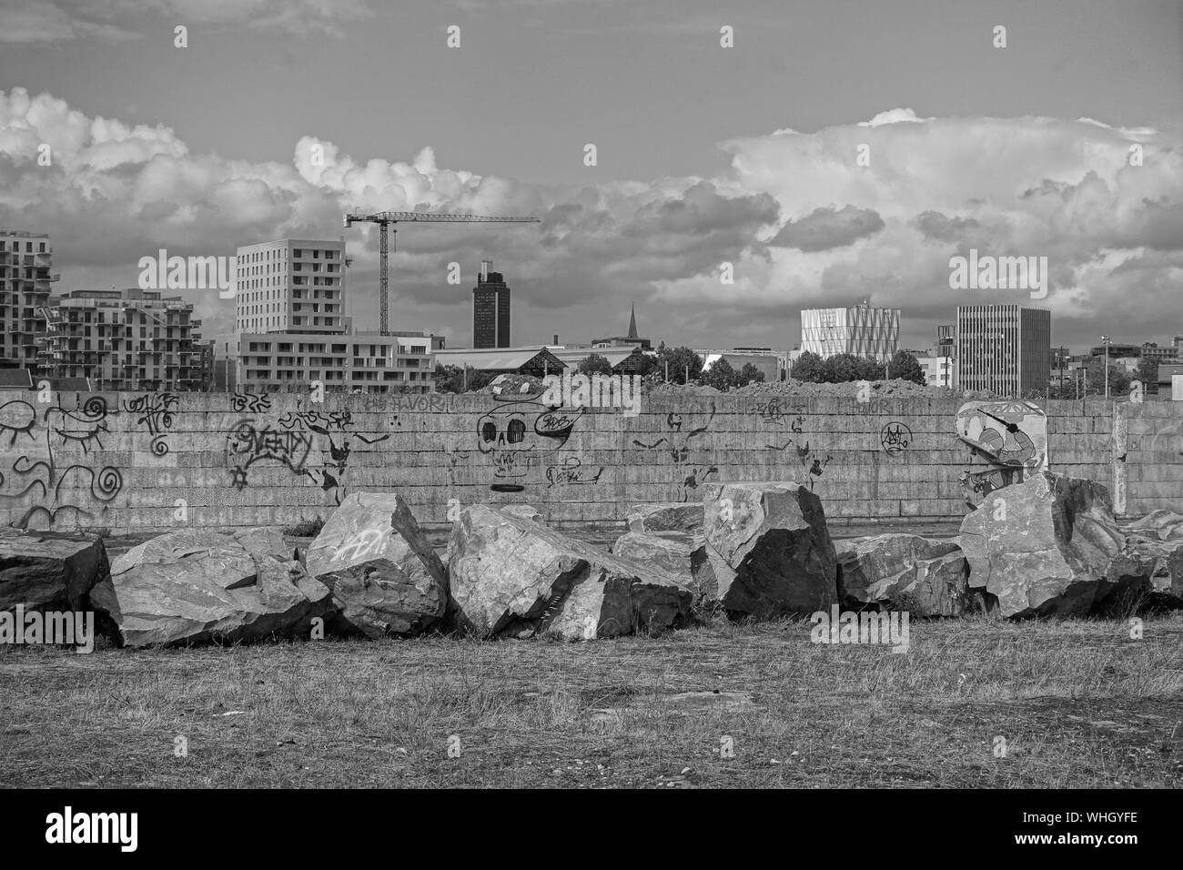 Nantes, Stadterweiterungsgebiet Ile de Nantes - Nantes, Entwicklung für die Region Ile de Nantes Stockfoto