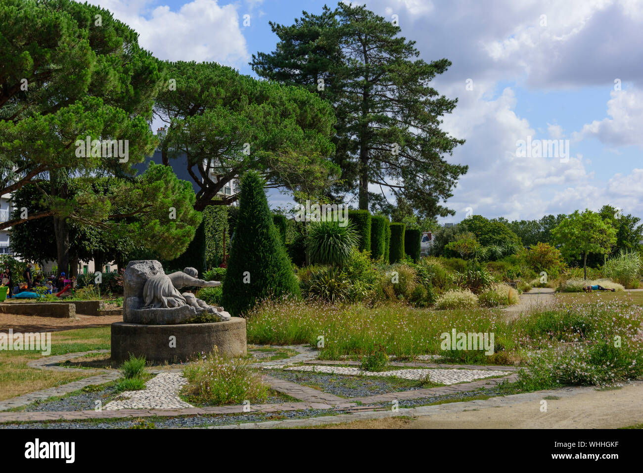 Nantes, Jardin Extraordinaire, Square Maurice Schwob Stockfoto