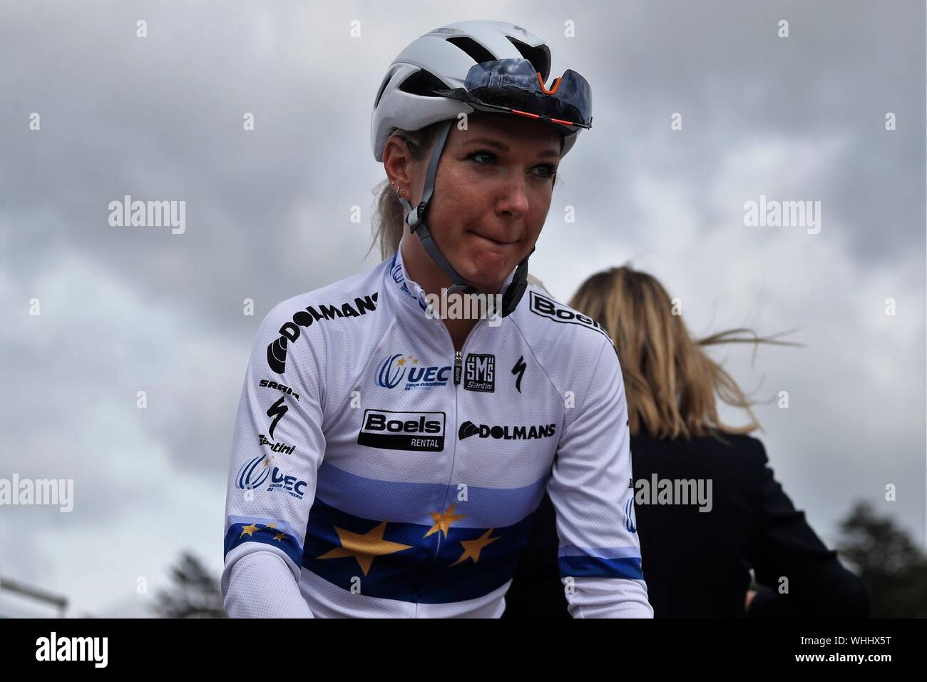 Amy Pieters im Team Boens Dolmans Radfahren beim Radfahren Grand-Prix de Plouay - Lorient Agglo - Frauen der Welttournee 2019, Plouay - Plouay (128 Km), am 31. August - Foto Laurent Lairys/DPPI Stockfoto