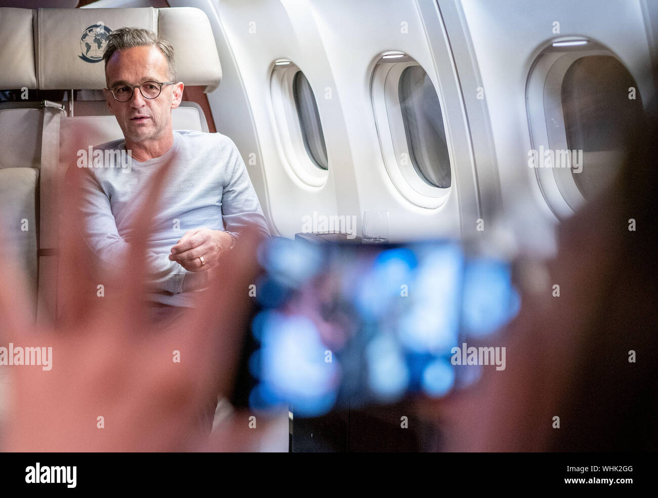 Khartum Sudan 02 Sep 19 Heiko Maas Spd Aussenminister Der Bundesrepublik Deutschland Spricht Mit Journalisten Auf
