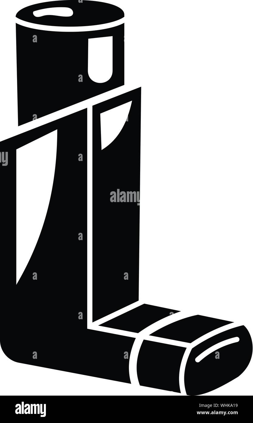 Medizinische Inhalator Symbol, einfachen Stil Stock Vektor