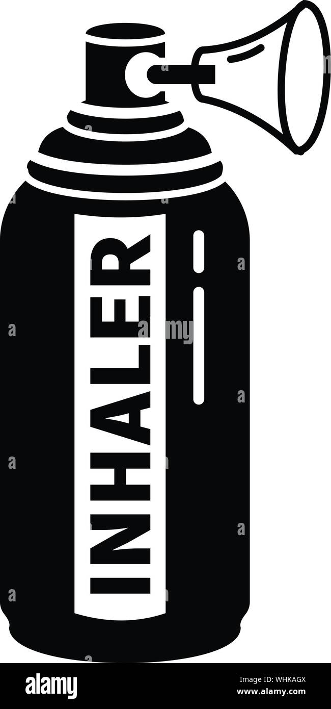 Spray Inhalator Symbol, einfachen Stil Stock Vektor