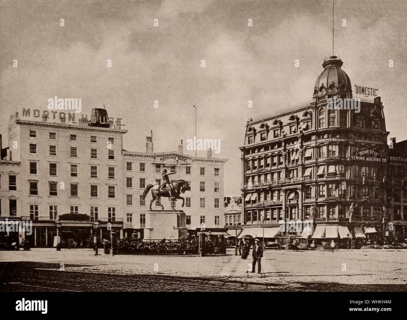 Der Union Square und Broadway, New York City, ca. 1891 Stockfoto