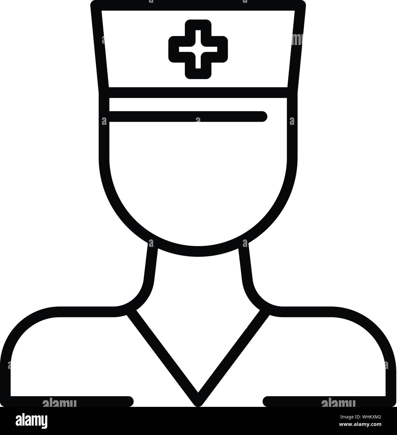 Medizinische Experten Symbol, outline Style Stock Vektor