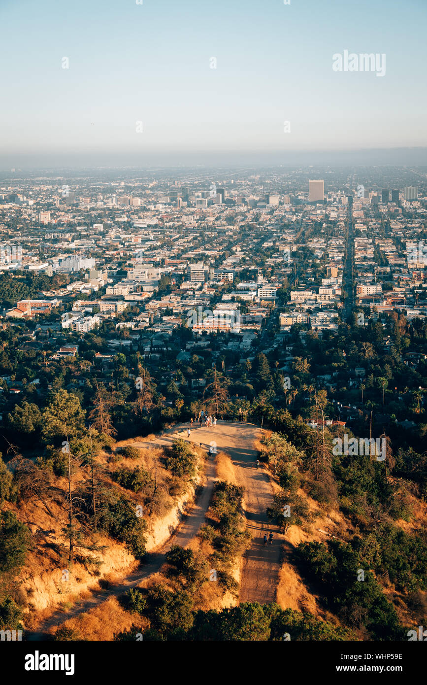 Blick vom Griffith Observatorium, in Los Angeles, Kalifornien Stockfoto