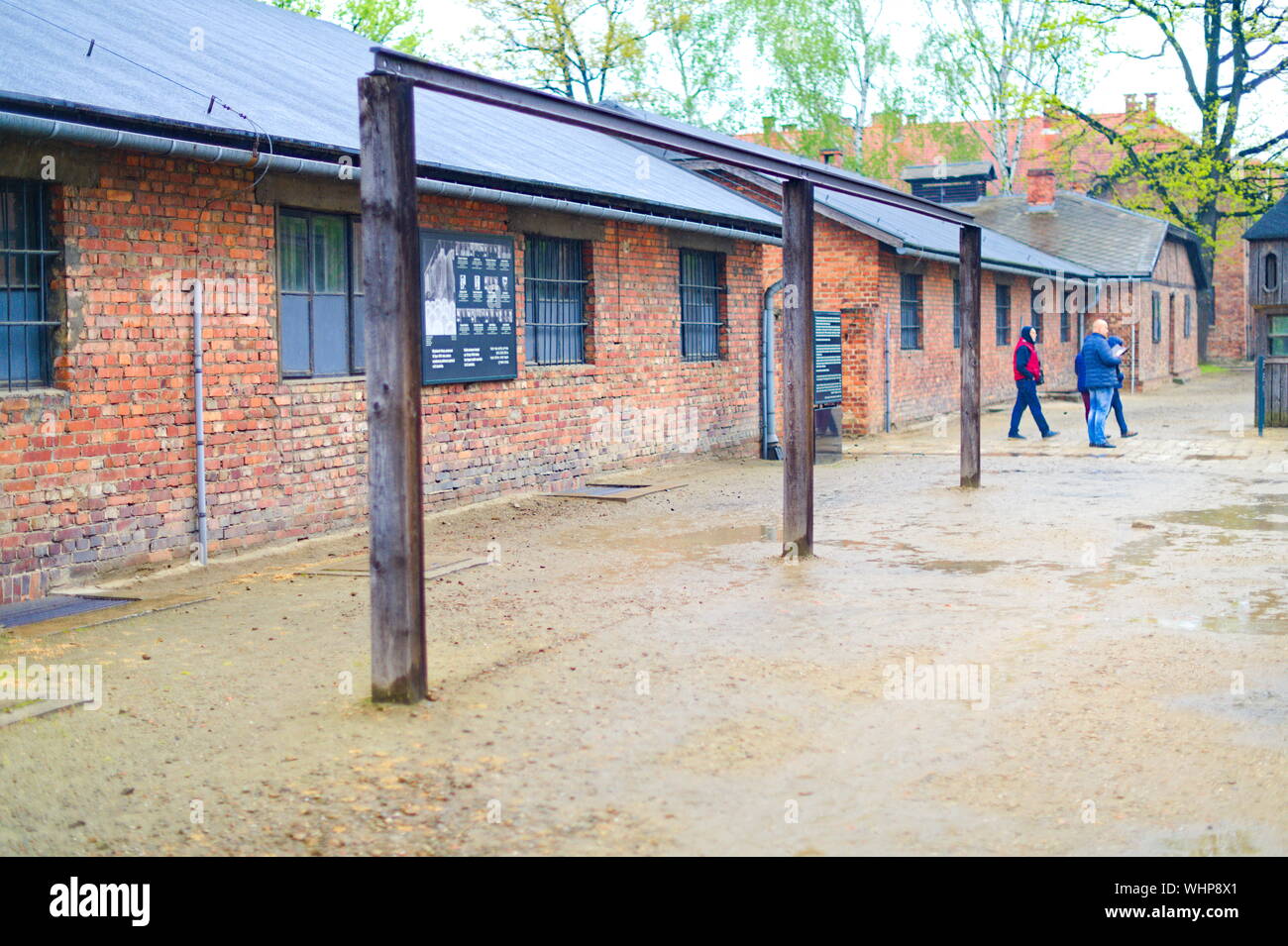 Baracken im Konzentrationslager Auschwitz in Oświęcim, Polen Stockfoto