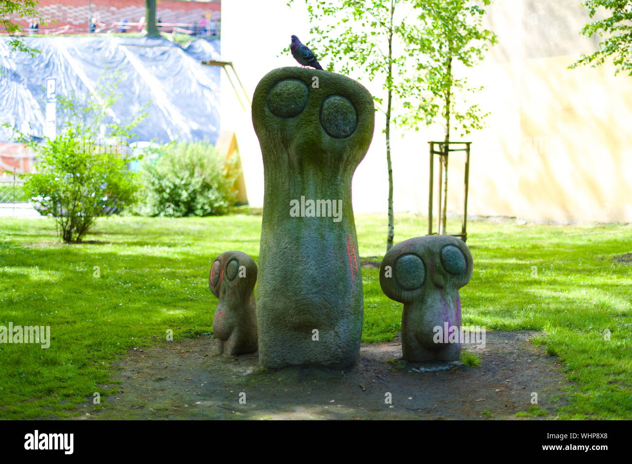 Statuen in Kazimierz im jüdischen Viertel, Krakau, Polen Stockfoto