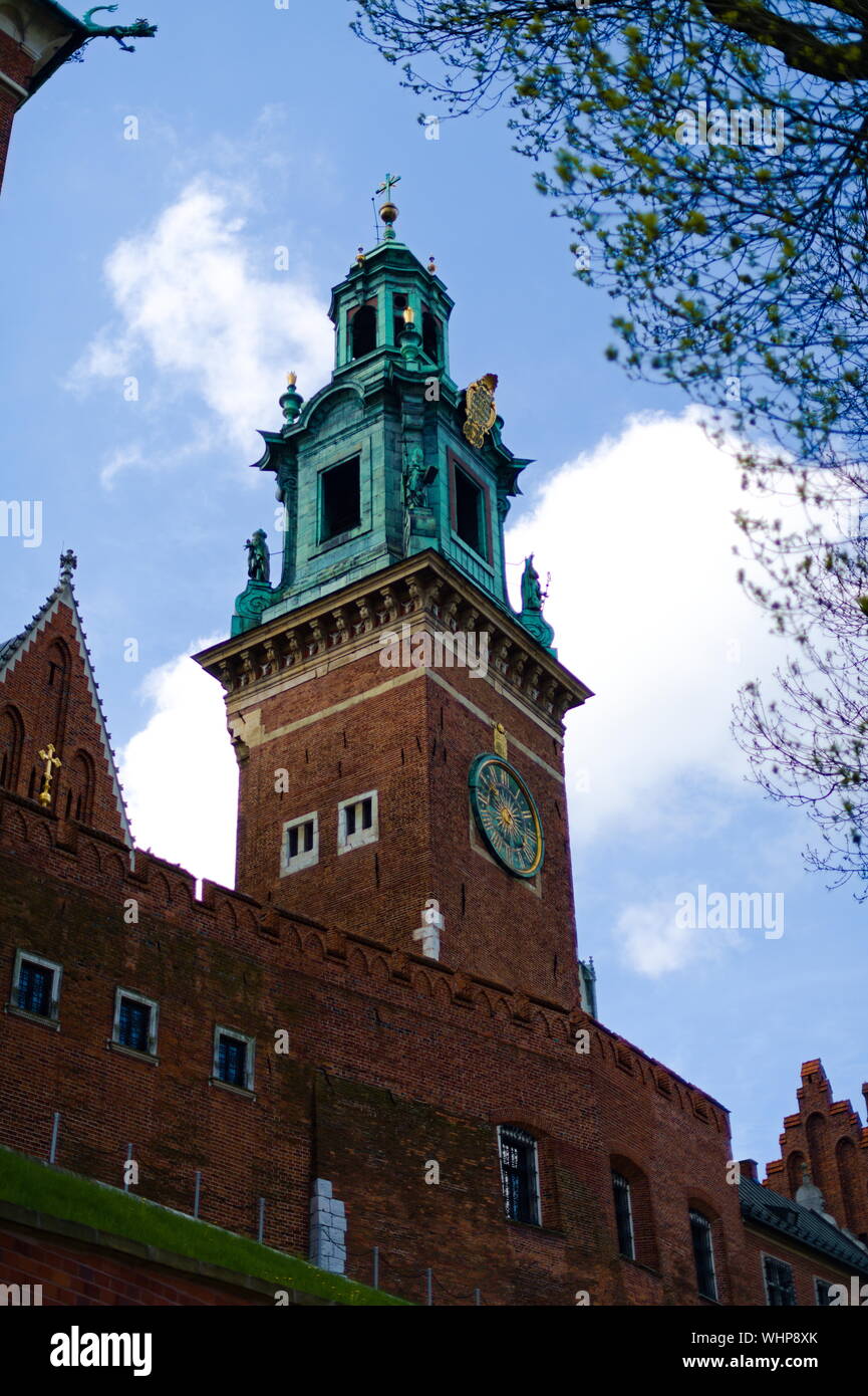 Kuppel auf dem Wawel-Hügel in Krakau, Polen Stockfoto