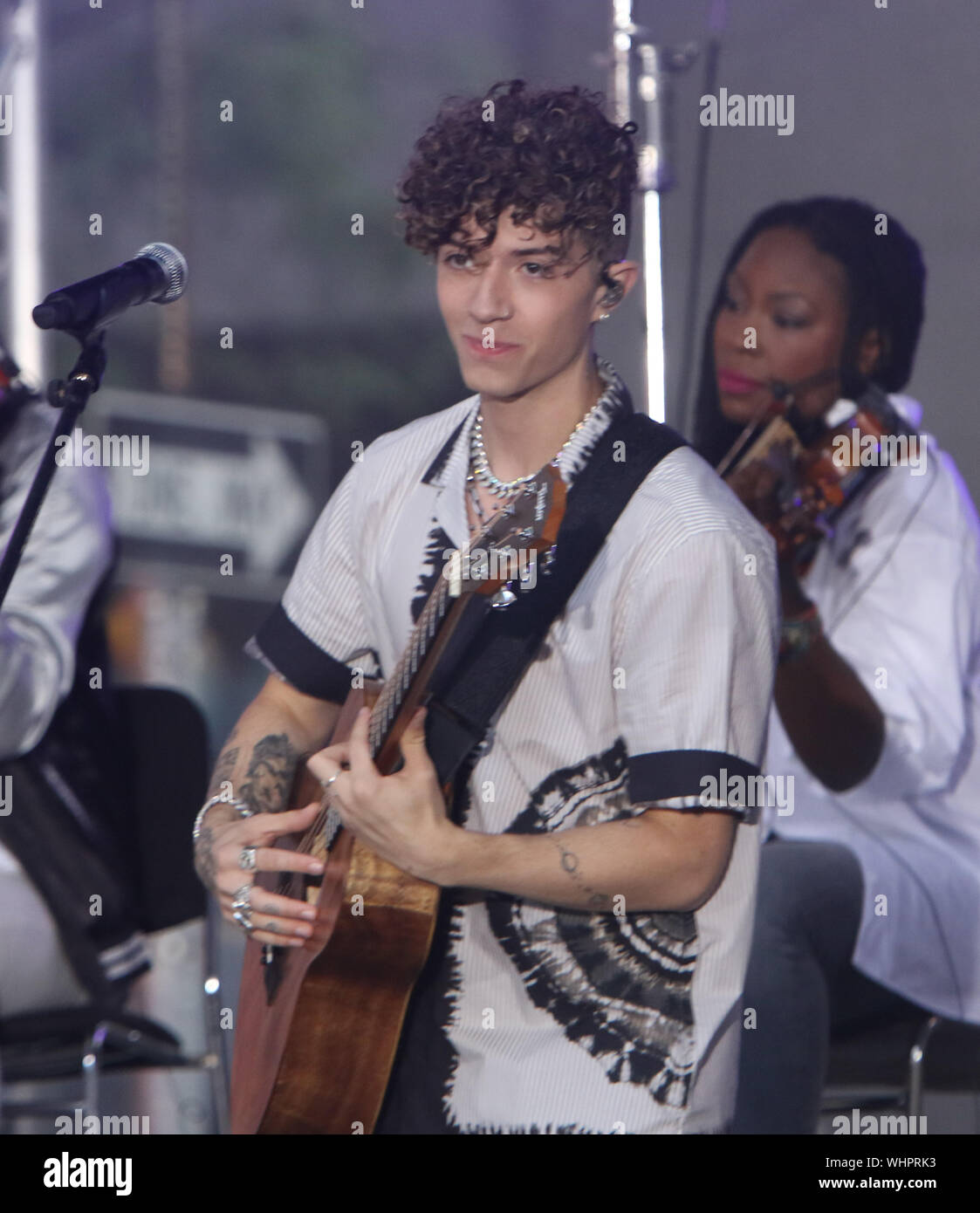 New York, USA. September 02, 2019 Jack Avery, warum tun wir uns nicht an Todaty Show Konzert Reihe bei Rock Plaza in New York durchführen. September 02, 2019 Credit: RW/MediaPunch Credit: MediaPunch Inc/Alamy leben Nachrichten Stockfoto