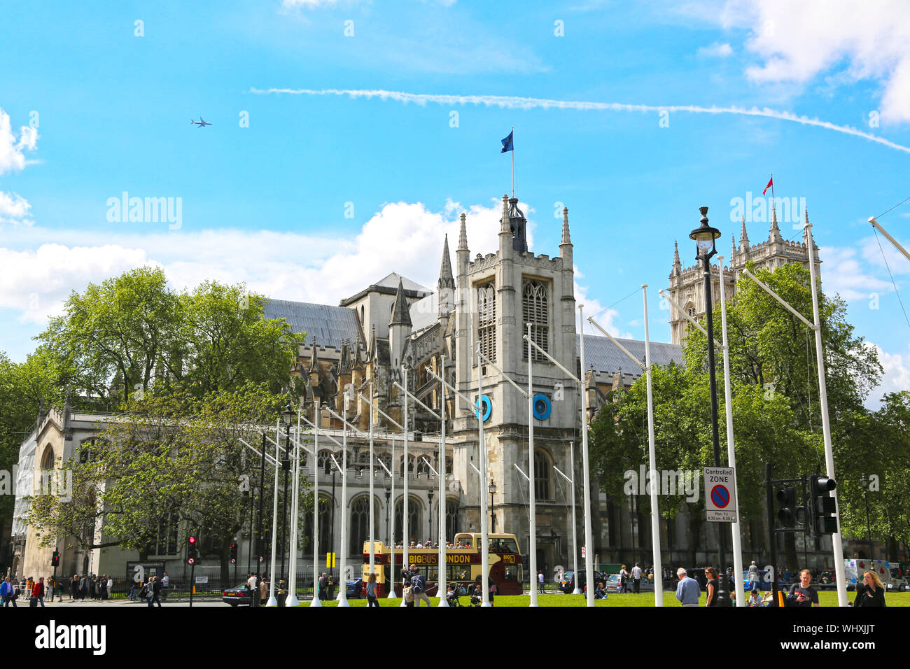 London, Großbritannien - 22.Mai 2016: St. Margaret's Church, Westminster Abbey, die Anglikanische Pfarrkirche des Unterhauses Stockfoto