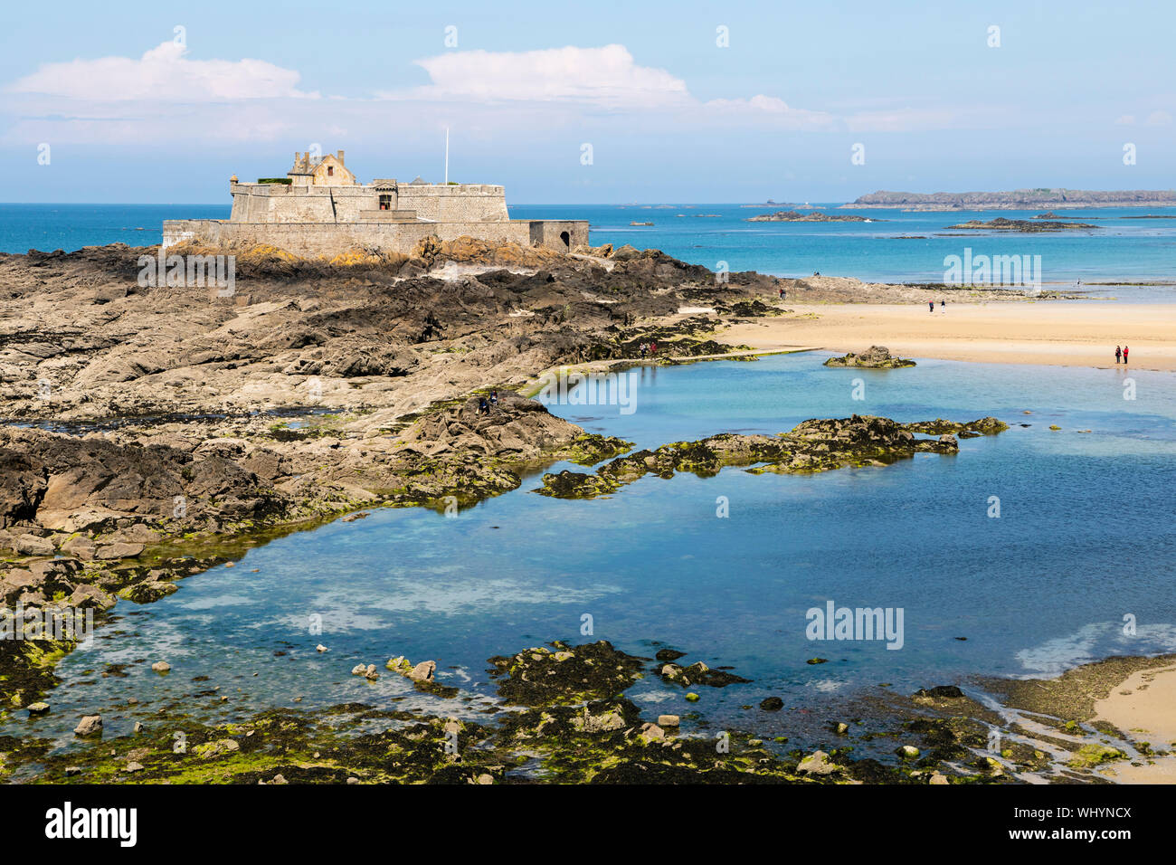 Fort National, St Malo, Bretagne, Frankreich Stockfoto