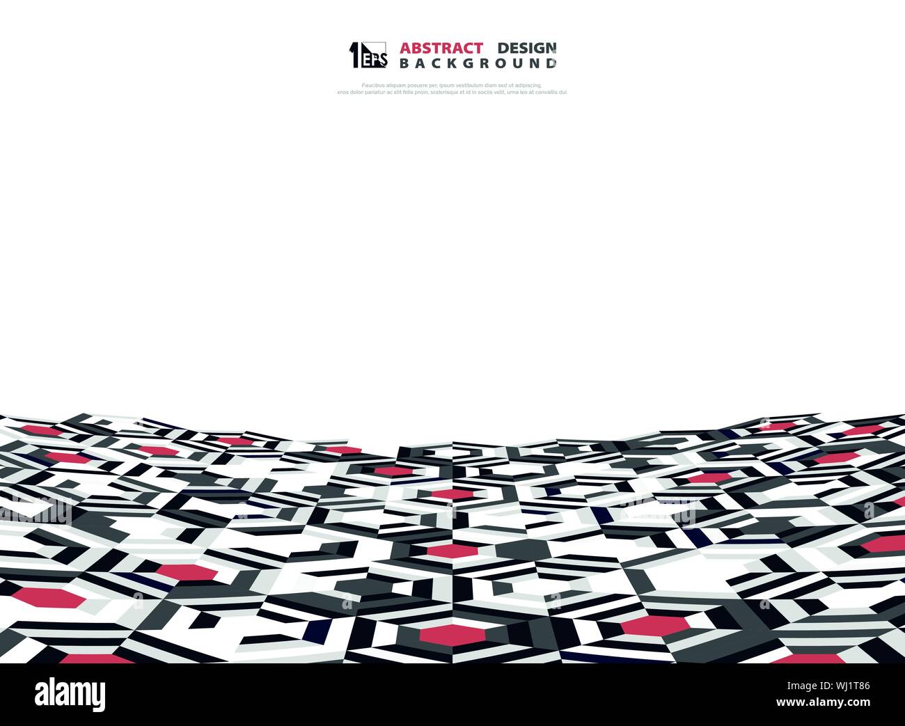 Abstrakte hexagonalen Muster tech Design Hintergrund. Sie können für den Druck, für eine Präsentation verwenden, Template Design, ad, Poster, Artwork. illustration Vektor Stock Vektor