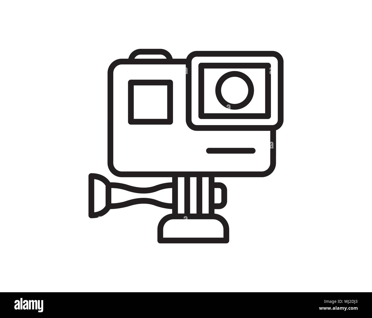 Action Kamera symbol Vektor Illustration. Stock Vektor