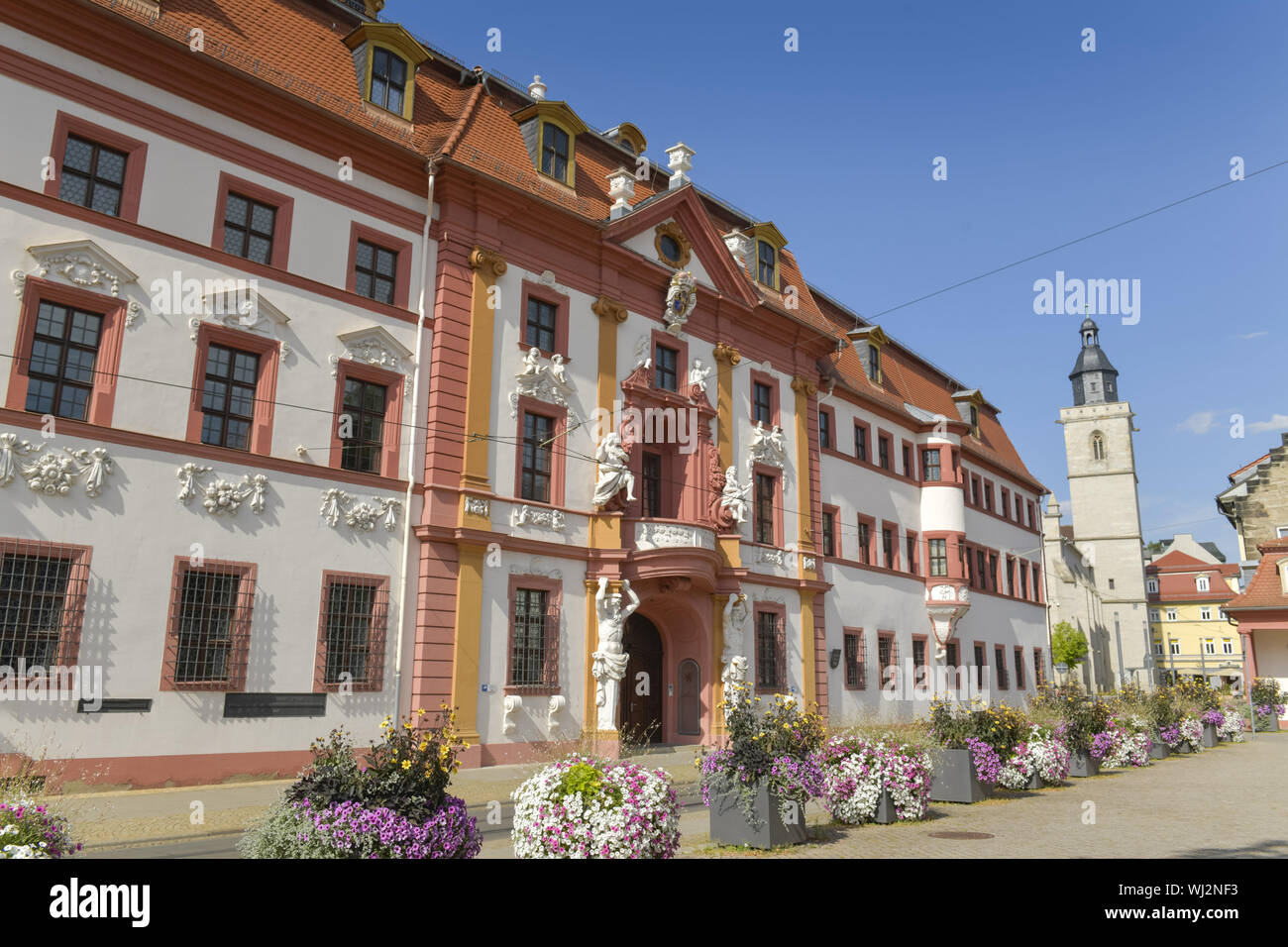 Offizielle Residenz, in Deutsch, Deutsch, Deutsch, Deutsch, Deutschland, Erfurt, Einwohner von Erfurt, Hirschgarten, Kurmainzische Statthalterei, Regeln Stockfoto