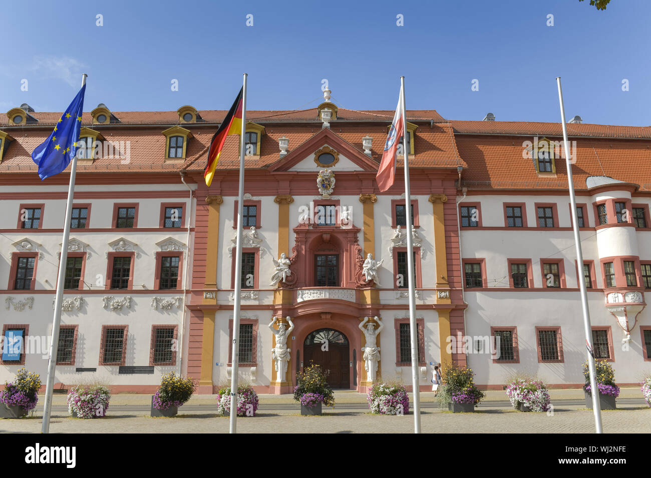 Offizielle Residenz, in Deutsch, Deutsch, Deutsch, Deutsch, Deutschland, Erfurt, Einwohner von Erfurt, Hirschgarten, Kurmainzische Statthalterei, Regeln Stockfoto
