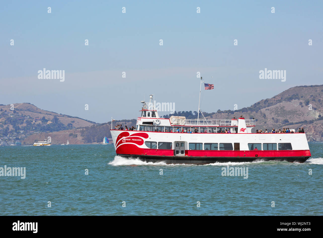 Fähren in der San Francisco Bay Stockfoto